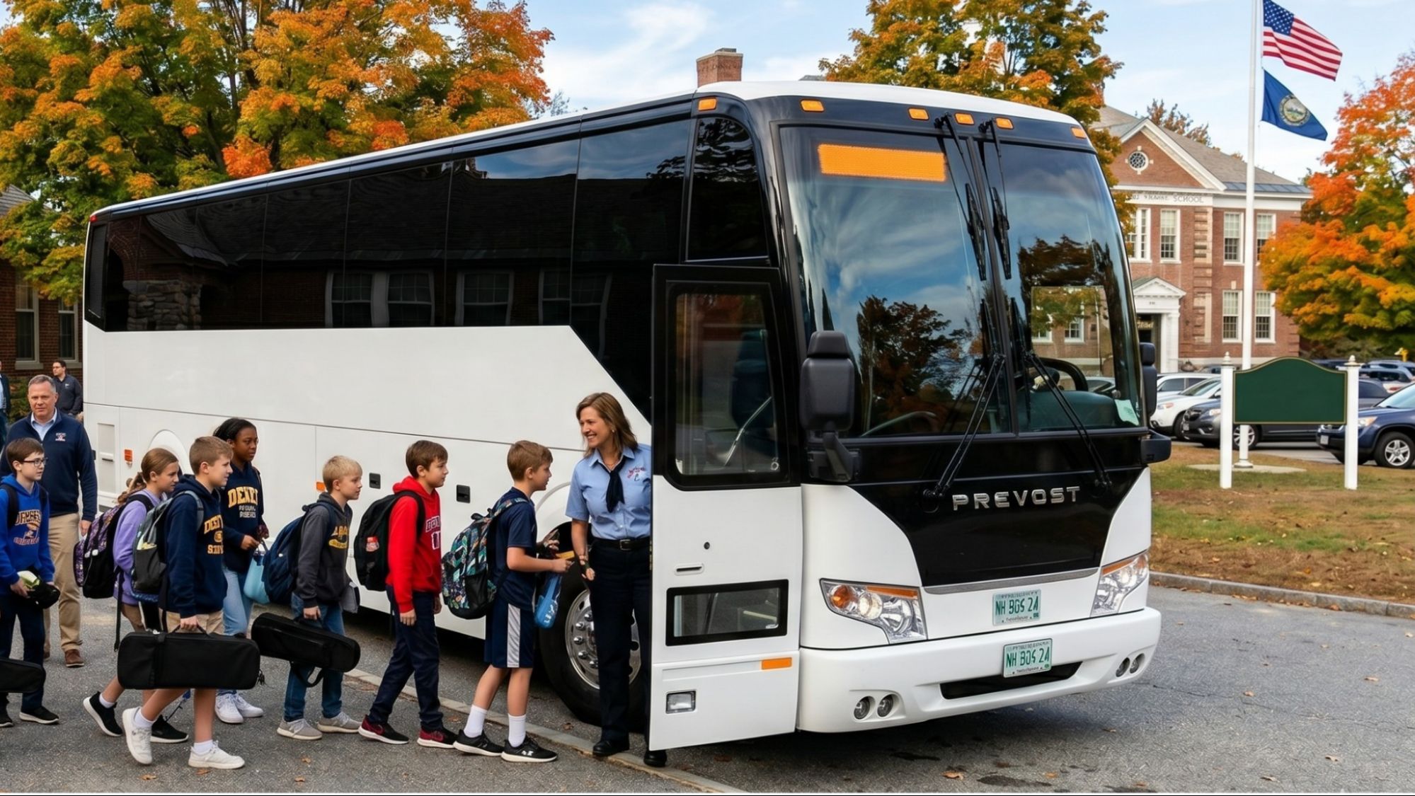 Derry NH Charter Bus Rentals for Schools